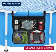 Pool Float Storage Bag,24 21 Inch Expandable Pool Storage-Bag,5 Pockets Poolsi