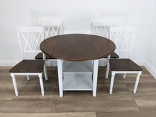 DINING SUITE 4 Chairs 1 Drop Leaf Extendable Table 1 Sideboard FREE DELIVERY