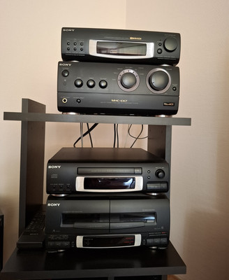 Sony HiFi-System MHC-EX7 mit CD-Player & Kassettendeck, schwarz, für Sony