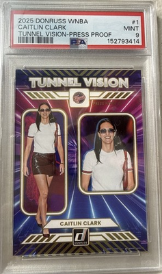 #ad #1 Caitlin Clark 2025 Donruss WNBA PSA 9 Indiana Fever sports Tunnel Vision $69.99