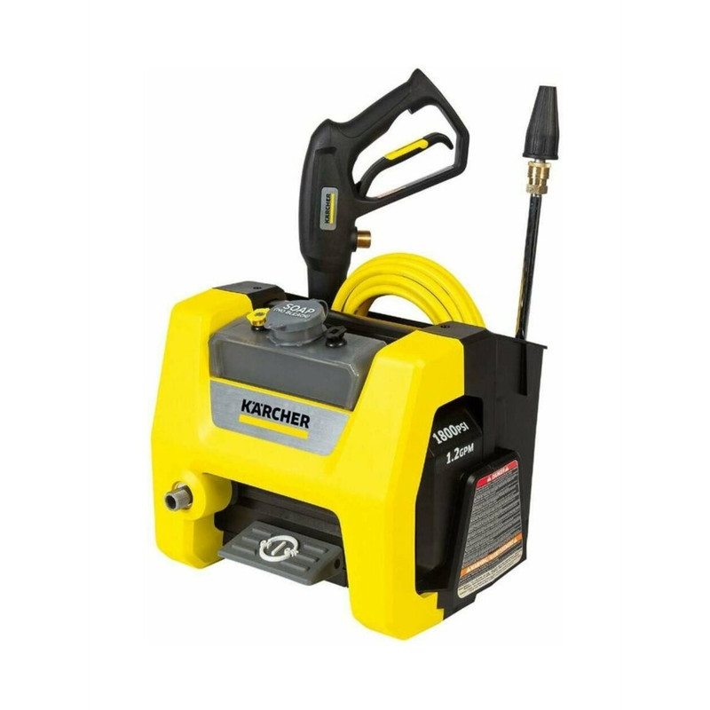 Kärcher 1800 PSI Corded Electric Cold Water Pressure Washer Yellow Black Compact