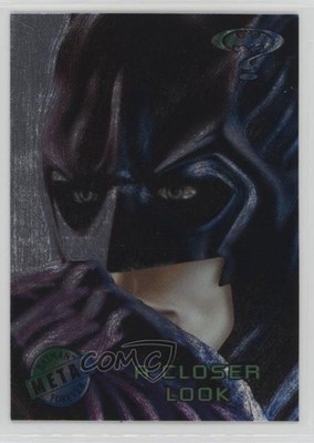 1995 Fleer Metal Batman Forever Silver Flasher Batman A Closer Look #90 1i1p