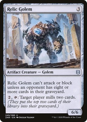 Relic Golem ZNR 249 MTG Zendikar Rising Uncommon Normal EN NM