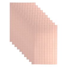 1500 PCS Glass Mirrors Disco Ball Tiles Self-Adhesive Rose Gold 10x10mm 10 Sheet