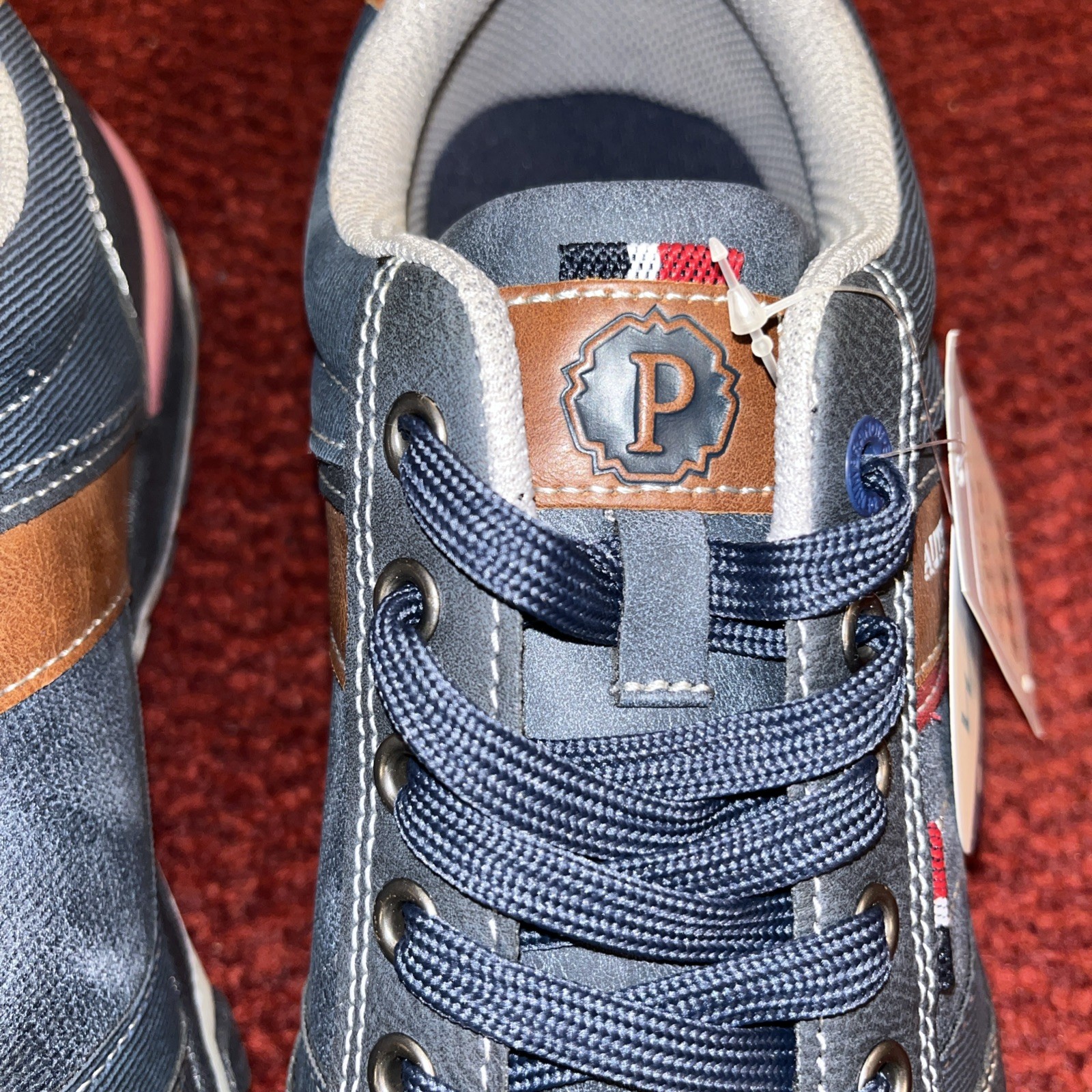 PAVERS.Wide Fit.New/Tag.Blue Multi lace sturdy flat shoes.UK 8/42.RRP £54.99 image 8