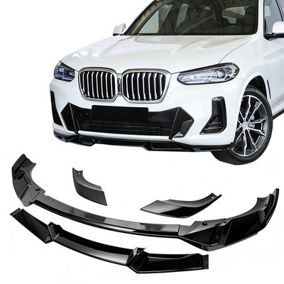 Performance Frontlippe Spoiler für BMW X3 G01 Facelift ab 21 Schwarz Hochglanz