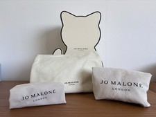 Jo Malone ‘cat’ Box, Makeup Bag, x2 Drawstring Bags, Sold As A Bundle, V.G.C