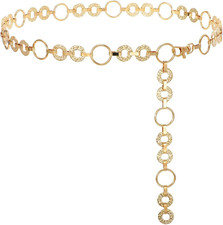 Metal Waist Chain Belt Women Adjustable Body Link Belts Ladies Fashion Chain for