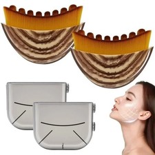 1x Lymphatic Drainage Face Brush Facial Massage Dry Body Brush Jawline Sculpting