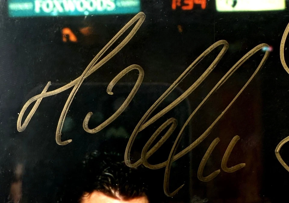 Foto All Star firmada por Lemieux Francis Jagr con exhibición enmarcada con certificado de autenticidad de los Pingüinos Foto 4 de 4