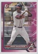 2022 Bowman Prospects Fuchsia Border 68/299 Mahki Backstrom #BP-121 0u79