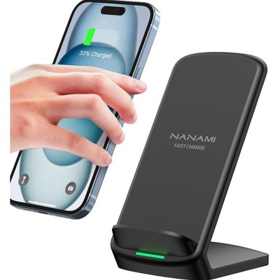 Drahtloser Qi Ladeständer 15W induktives Laden für Smartphone und iPhone