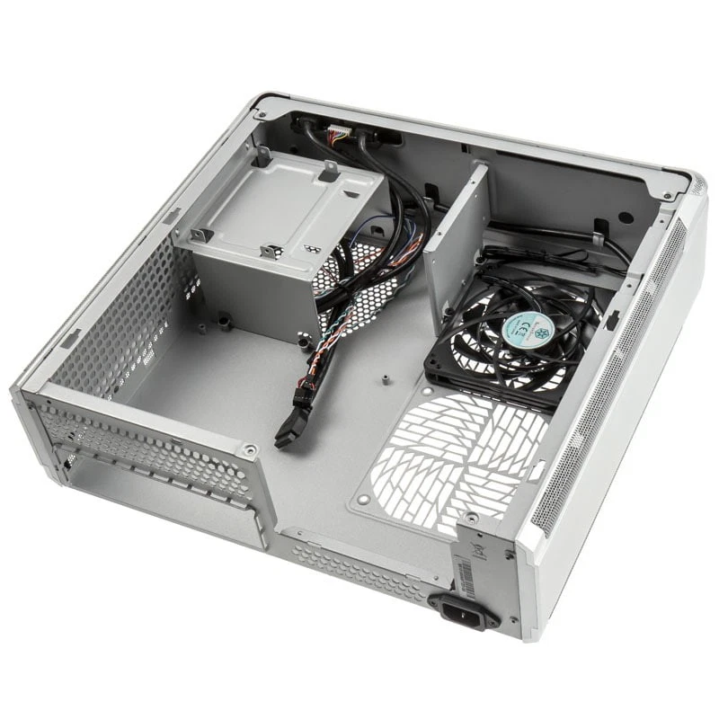 SilverStone Fortress FTZ01 Desktop PC Argento Mini-DTX Mini-ITX Alluminio - Immagine 3 di 4