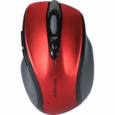 Kensington Pro Fit Mid-Size Wireless Optical Mouse, Ruby Red K72422 (NEW)