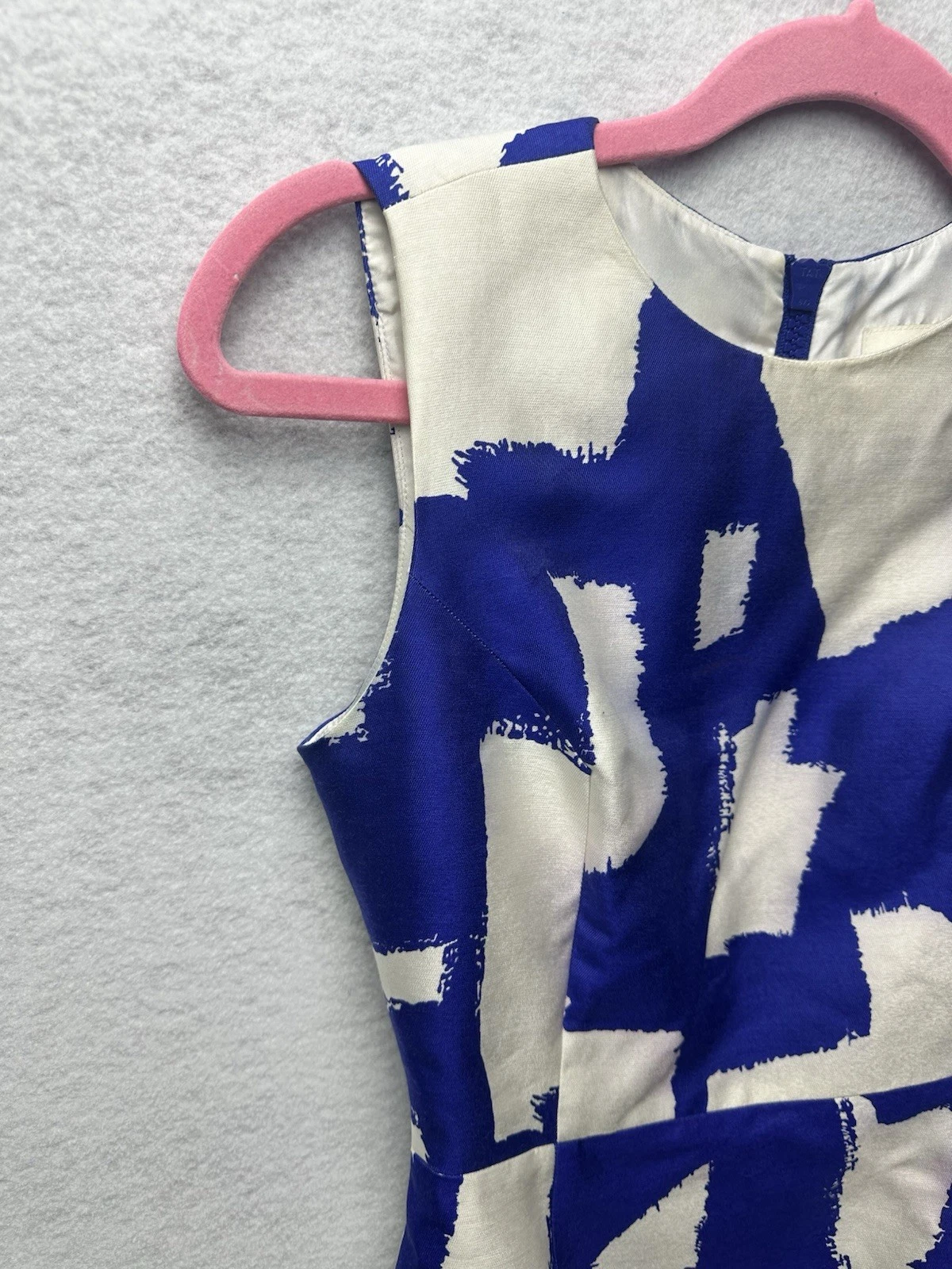 Abito da cocktail donna Kate Spade taglia 2 misto seta stampa astratta zip us intime ottimeioni