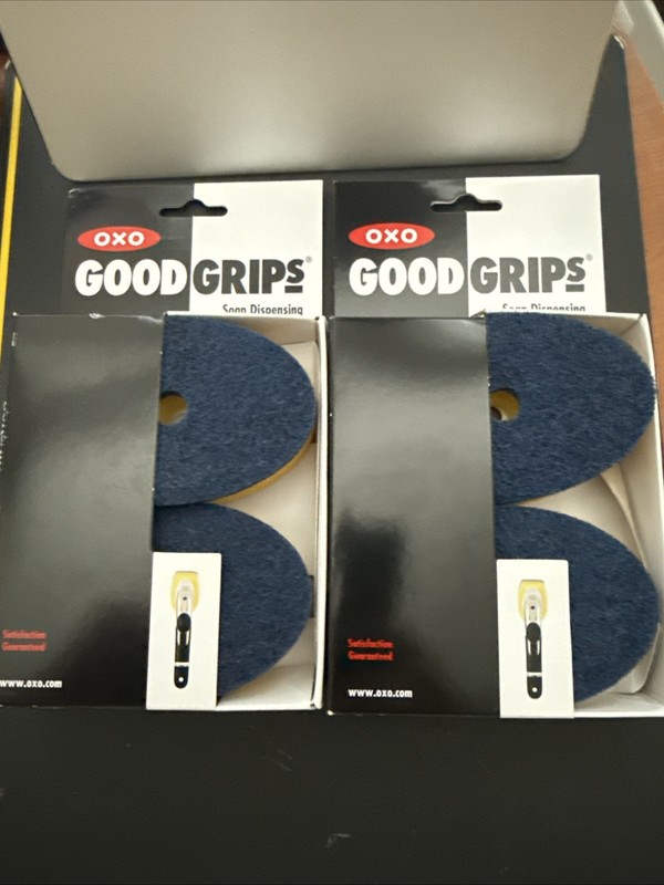 New OXO Good Grips Soap Squirting Dish Scrub Refills 2-pack Antibacterial Qty 2