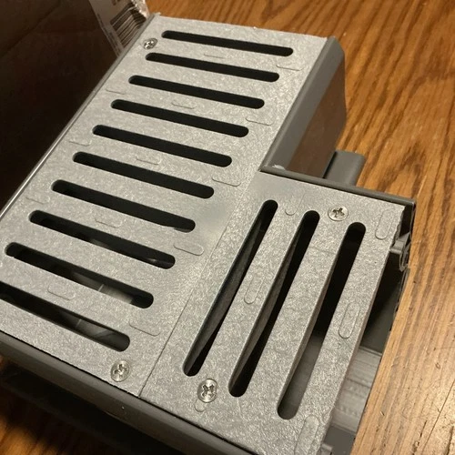 NDS Spee-D Channel Drain 90 Degree Elbow and Grate, Gray Plastic
