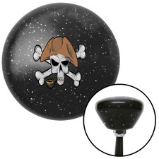 Pirate Skull N Gun Black Retro Metal Flake Shift Knob W M16x1.5 Insert Shifter Pirate Skull N Gun Black Retro Metal Flake Shift Knob W M16x1.5 Insert Shifter