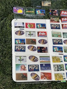 Lot Of 55 PHONE CALLING CARD w/  KIT KAT PEPSI BARBIE EMMITT SMITH Etc - Vintage