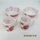 Vintage Ranger Joe Ranch mugs & bowls red Hazel Atlas