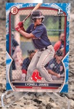 2023 Bowman - Prospects Lyonell James #BP-118 Blue Pattern /125 (RC)