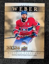 2025-26 Tim Hortons Hall of Fame Class 2024  SHEA WEBER  #SW-1  SSP 1:12000