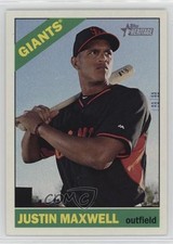 2015 Topps Heritage High Number Gum Damage Back Justin Maxwell #602 0b0