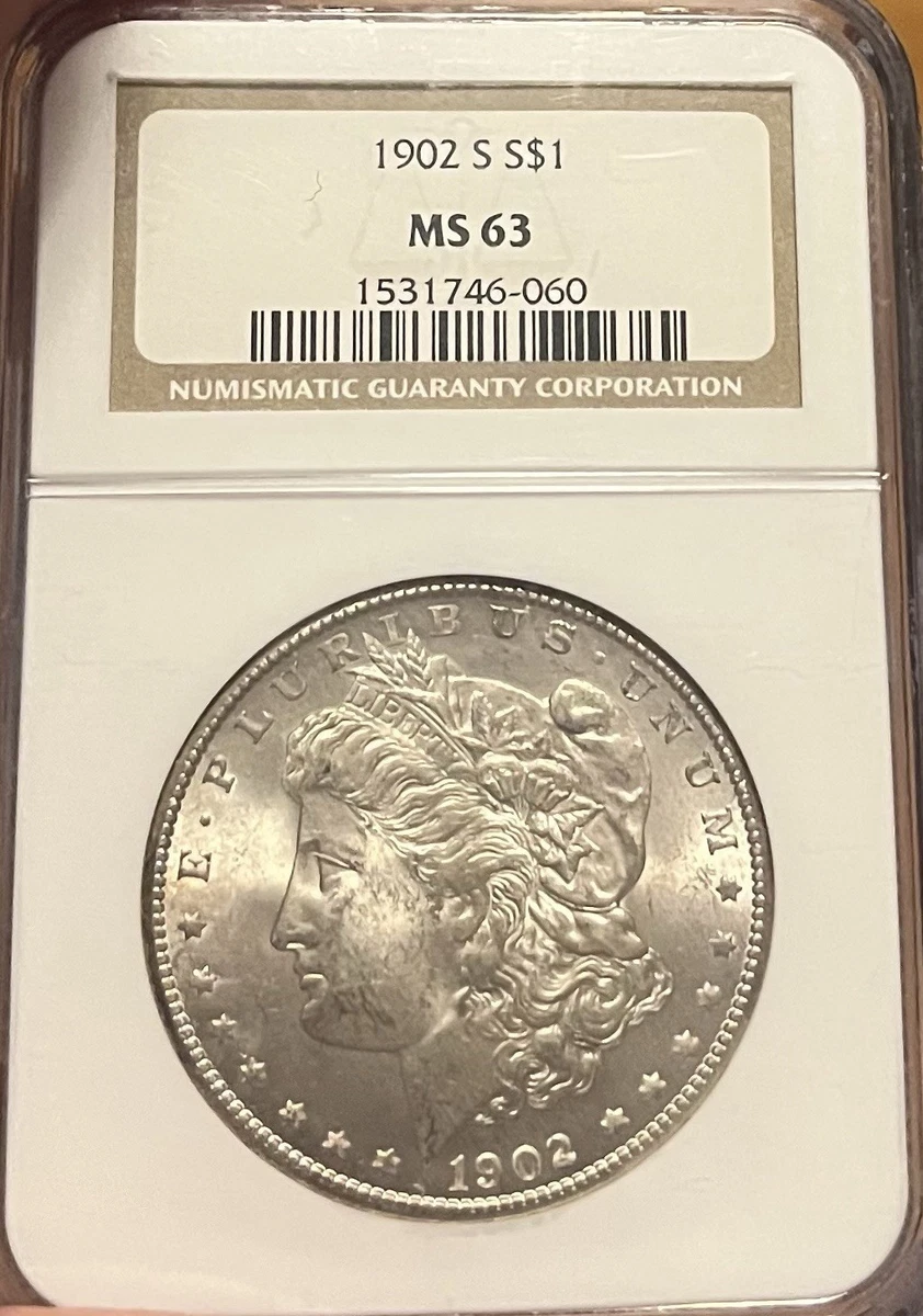 MS 63 Graded 1902 Year Morgan US Dollars (1878-1921) for sale | eBay
