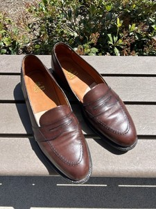 Alden 686 Full Strap Penny Loafer dark brown calf Size 11.5 C width - worn Twice