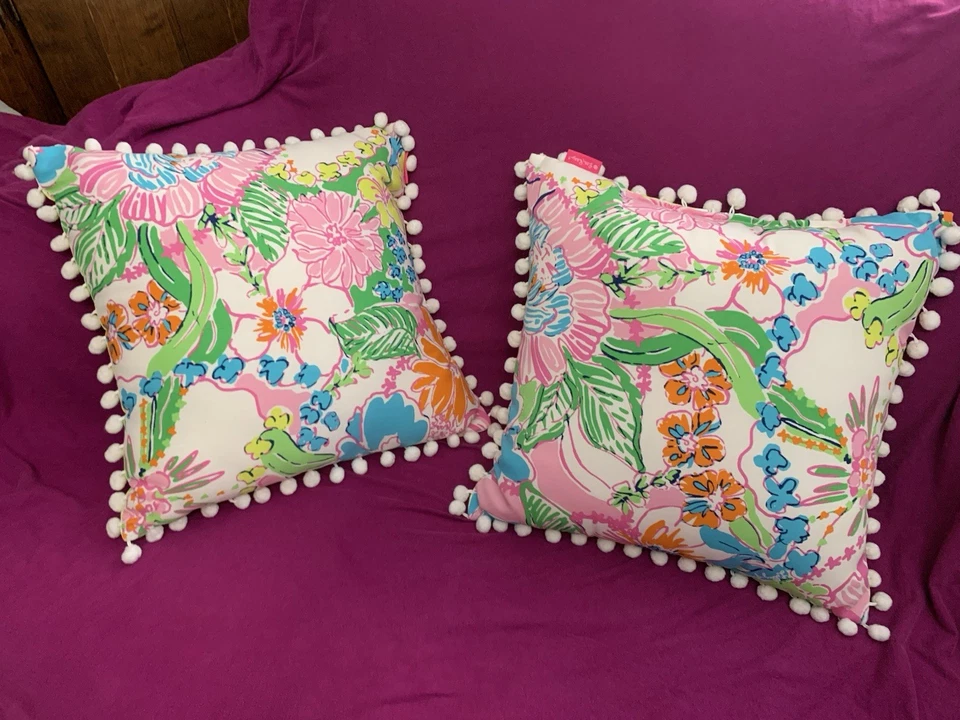 NEW Lilly Pulitzer X Target Outdoor Pillows! - Image 2 of 4