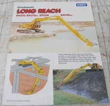 Kobelco Long Reach Attachment K907D K907D-LC K909A K909A-LC info & Sales Brochur