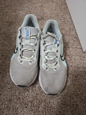 Womens Size 9 Nike Down Shifters Running Shoes Grey And Mint With Black Nike  