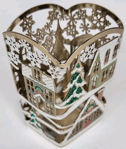 1 BATH & BODY WORKS GOLD VILLAGE SCENE GENTLE FOAMING HAND SOAP SLEEVE HOLDER - Picture 4 of 5