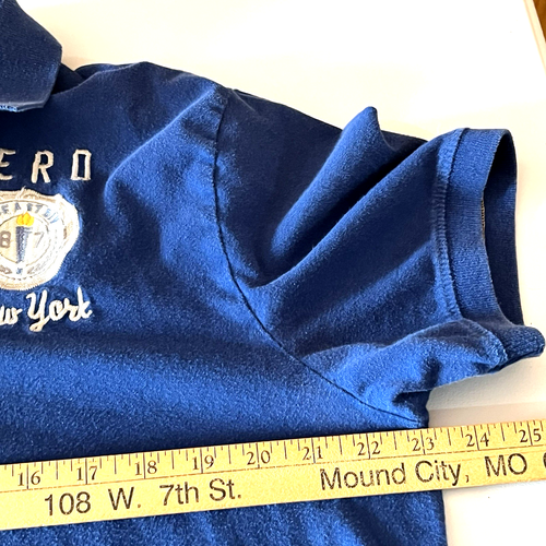 Vintage Aeropostale Polo Shirt Mens Large Rugby Aero New York - Picture 9 of 15