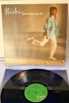 LP-NICKI-GANZ ODER GAR NET-1986-VIRGIN-GERMANY-Ma.gereinigt & Schutzhülle