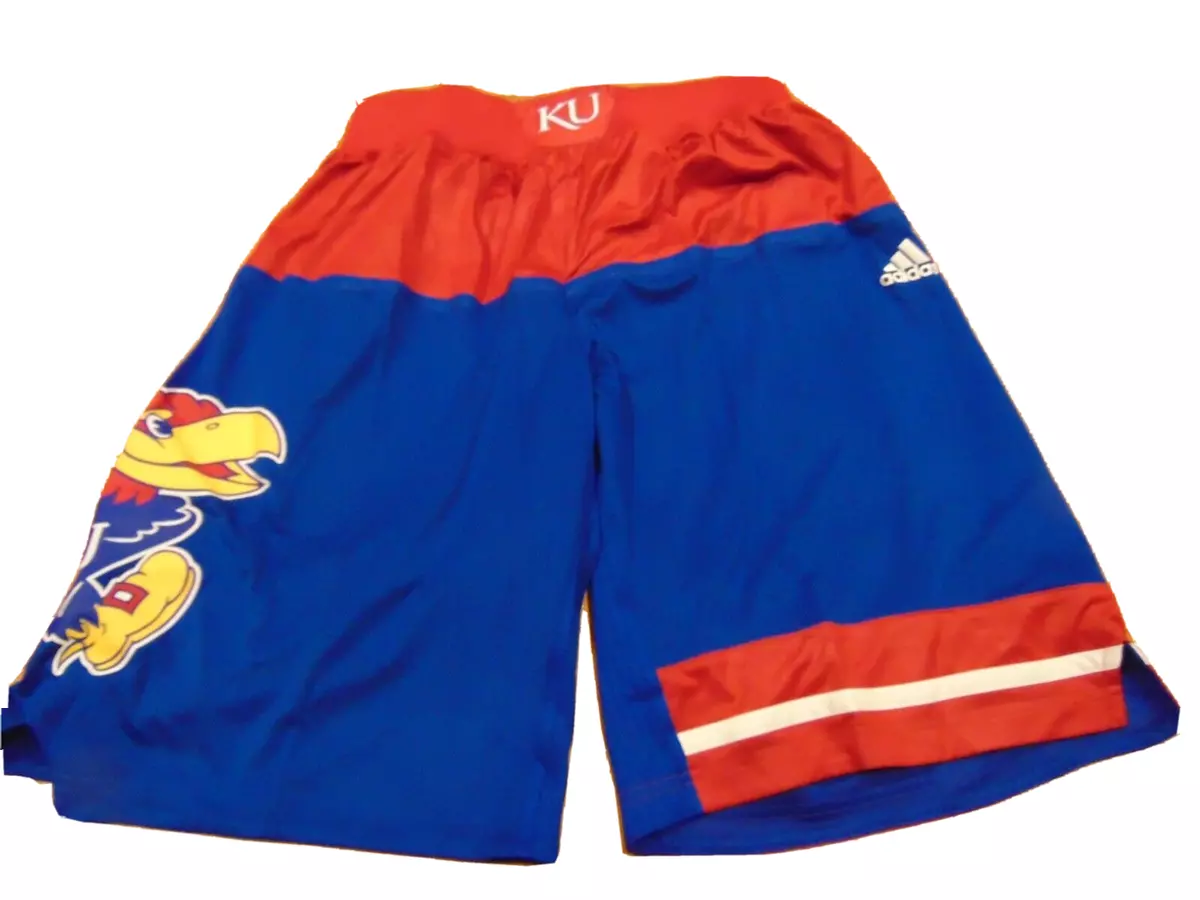 ADIDAS AUTHENTIC NCAA KANSAS JAYHAWKS BLUE BASKETBALL GAME SHORTS M 2