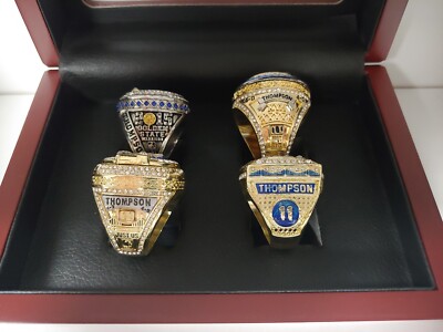 Klay Thompson - Golden State Warriors Championship 4 Ring Set With