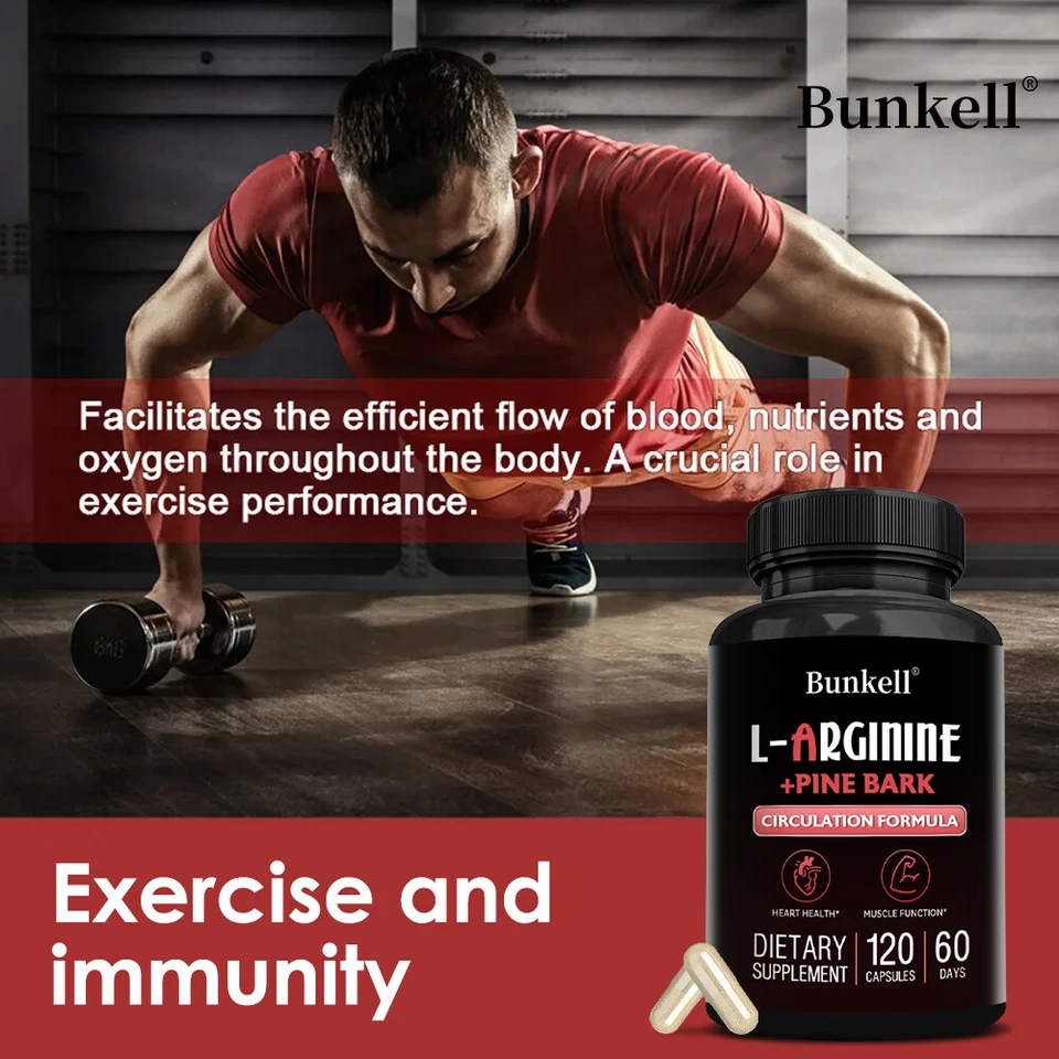 L-Arginin und französischer Kiefernrindenextrakt 1800 mg Testosteron-Booster - Bild 3 von 4