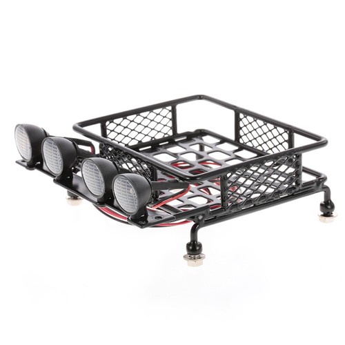 Roof Rack Luggage w/ Light Bar f/ 1:10 RC Crawler Axial Tamiya HSP R2M4 - Picture 2 of 10