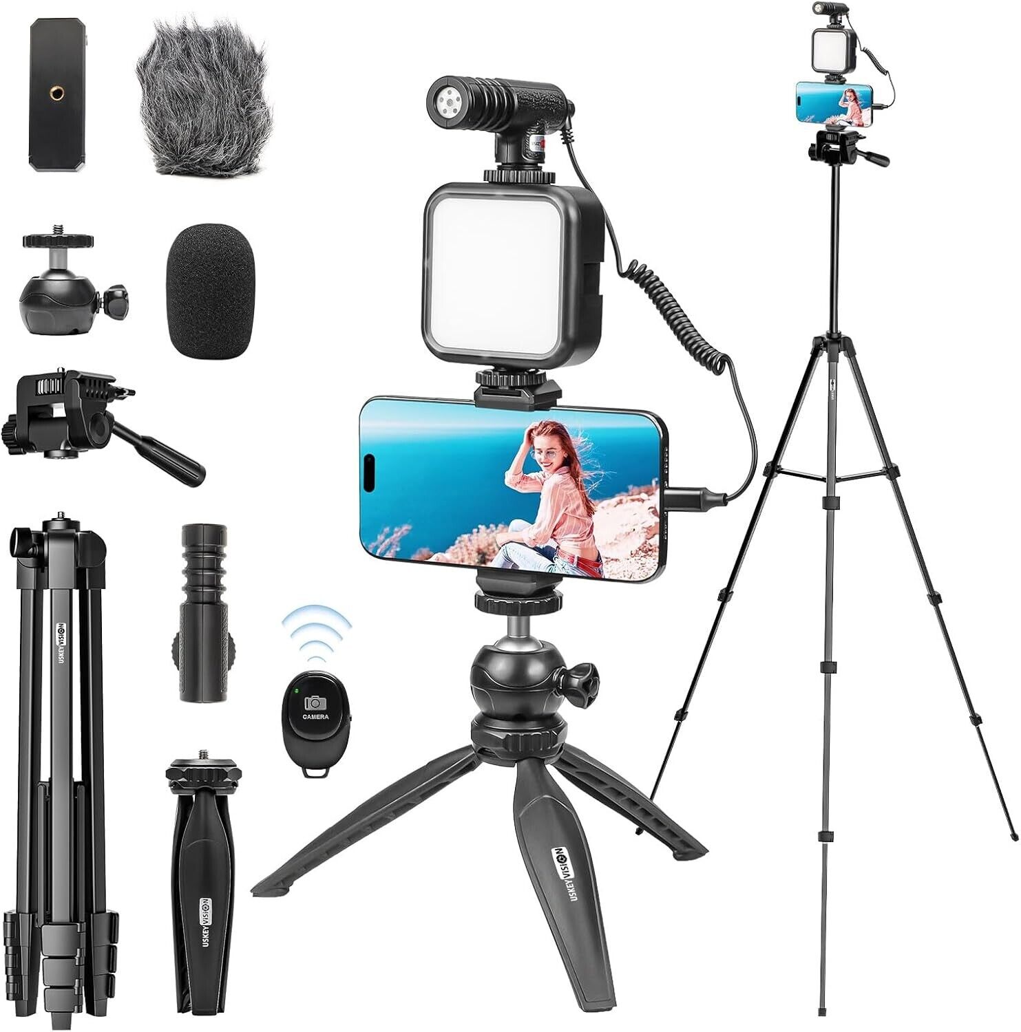 S L1600 Vlogging Kit For Iphone Youtuber Starter Kit Content Creator Equipment For Ip...