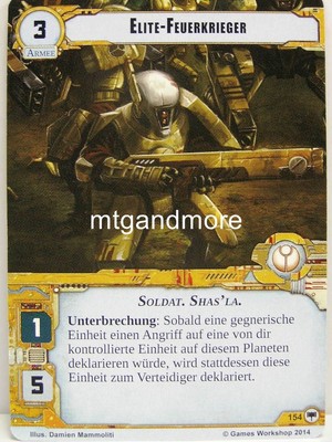 Warhammer 40000 Conquest LCG - Elite-Feuerkrieger  #154 - Base Set dt.