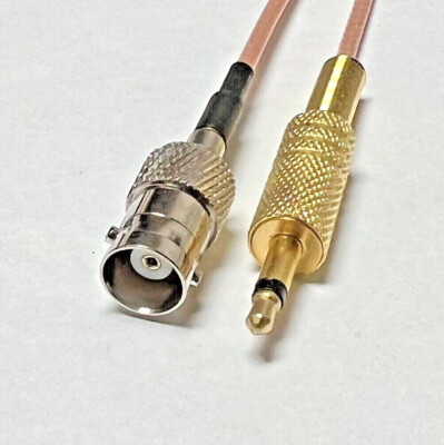 BNC Female to 3.5mm TS 1/8 Male ACI100 Coax Cable 50 ohm Pick Length Lot US