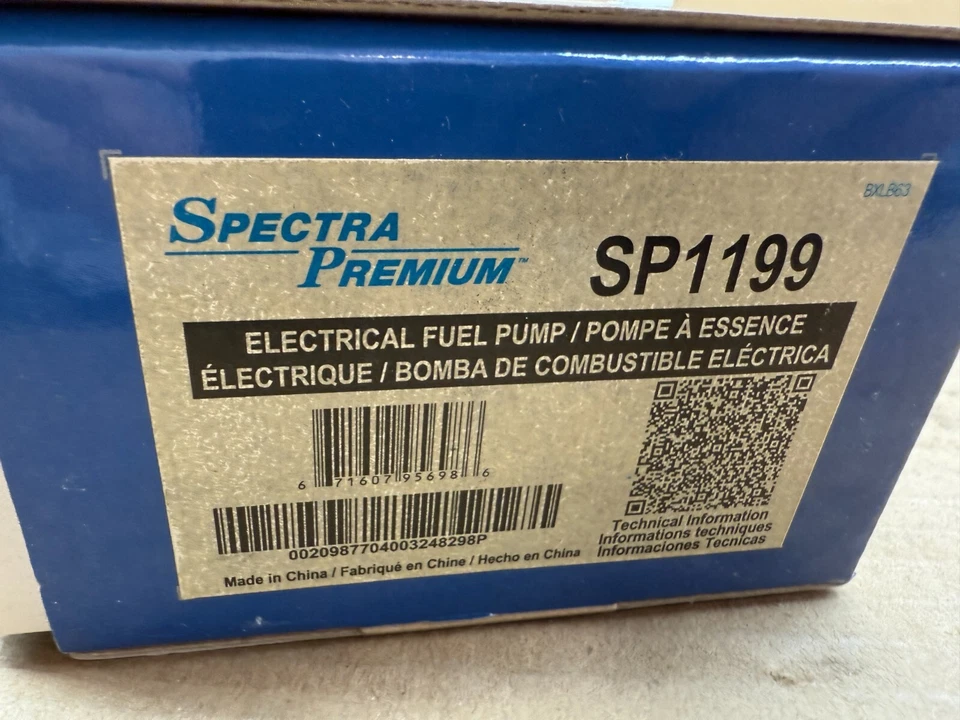 Bomba de combustible eléctrica Spectra Premium SP1199 para Ford E-150/E-250 2004-2008 Foto 2 de 2