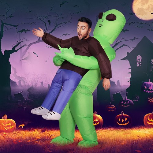 Inflatable Costume Halloween Adult Suit Alien Party Cosplay Scary Blow