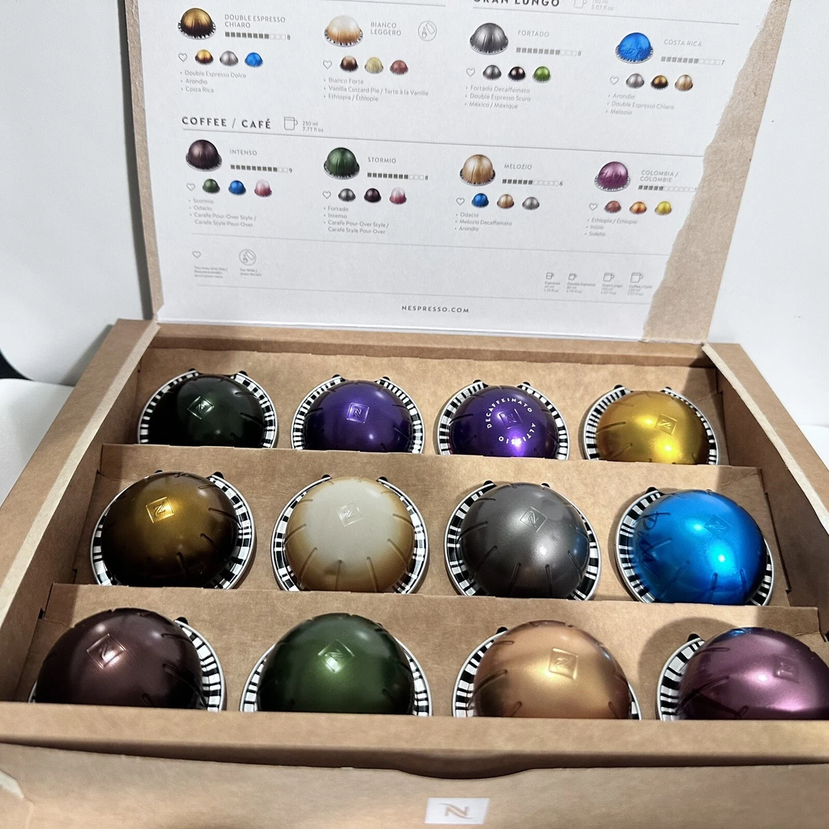 Nespresso Vertuoline Sample Pack 12 Count Vertuo Espresso 43% OFF