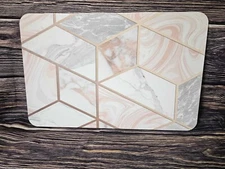 Tuffen Stone Bath Mat 23.6 X 15.4” 100% natural diatomcozemat COSMO Marble New