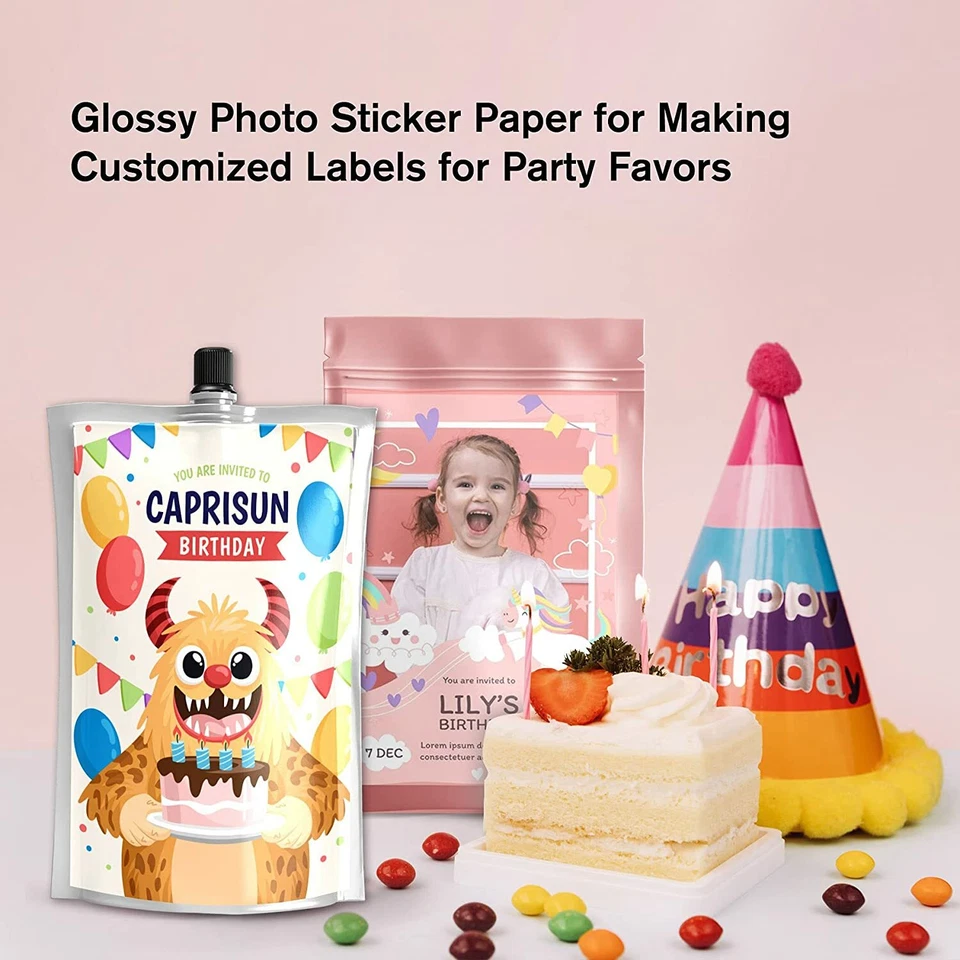 360 Sheets Koala Glossy Sticker Paper 8.5x11 Inkjet Printer Adhesive Photo Paper - Image 3 of 4