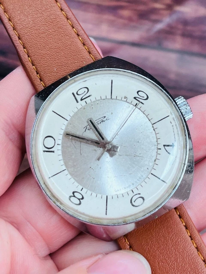 Reloj Pulsera Raketa Vintage Soviético Hombre Mecánico URSS Original Foto 4 de 4