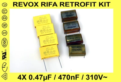 KIT RÉTROFIT REVOX A77 / B77 / PR99 - REMPLACEMENT CONDENSATEURS RIFA