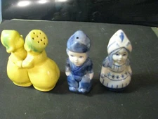 SALT & PEPPER SHAKERS  2 sets DUTCH CHILDREN
